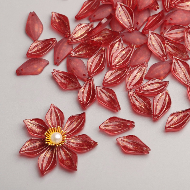 10pcs Flower Petal Shape 18x9m - Jewelry Making Qc recension och pris