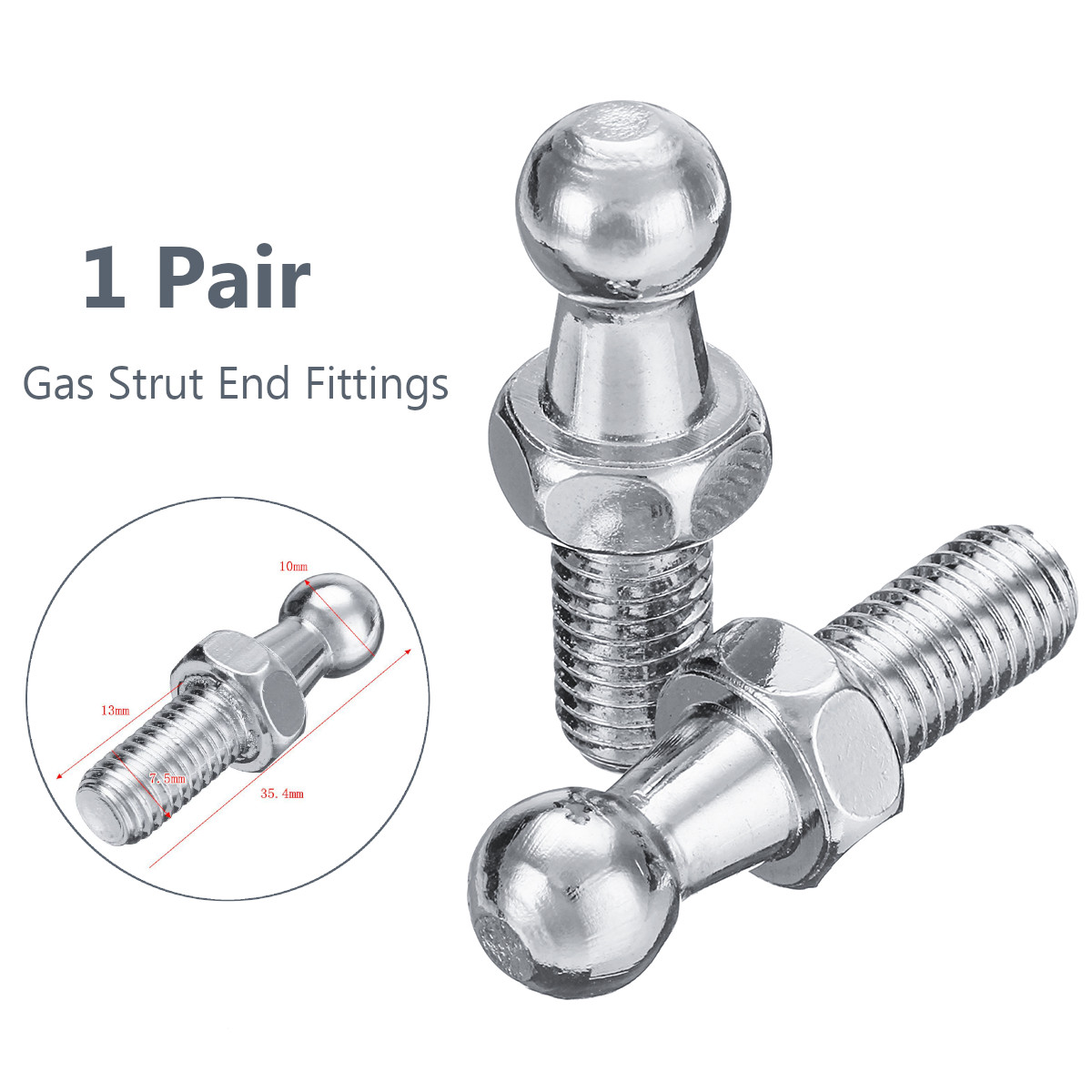 10mm M8 Boot Bonnet Gas Strut  - Eyepin Ball End recension och pris