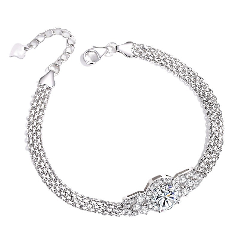 New 2 Carat D Color VVS1 Moiss - Lobster Clasp Silver recension och pris