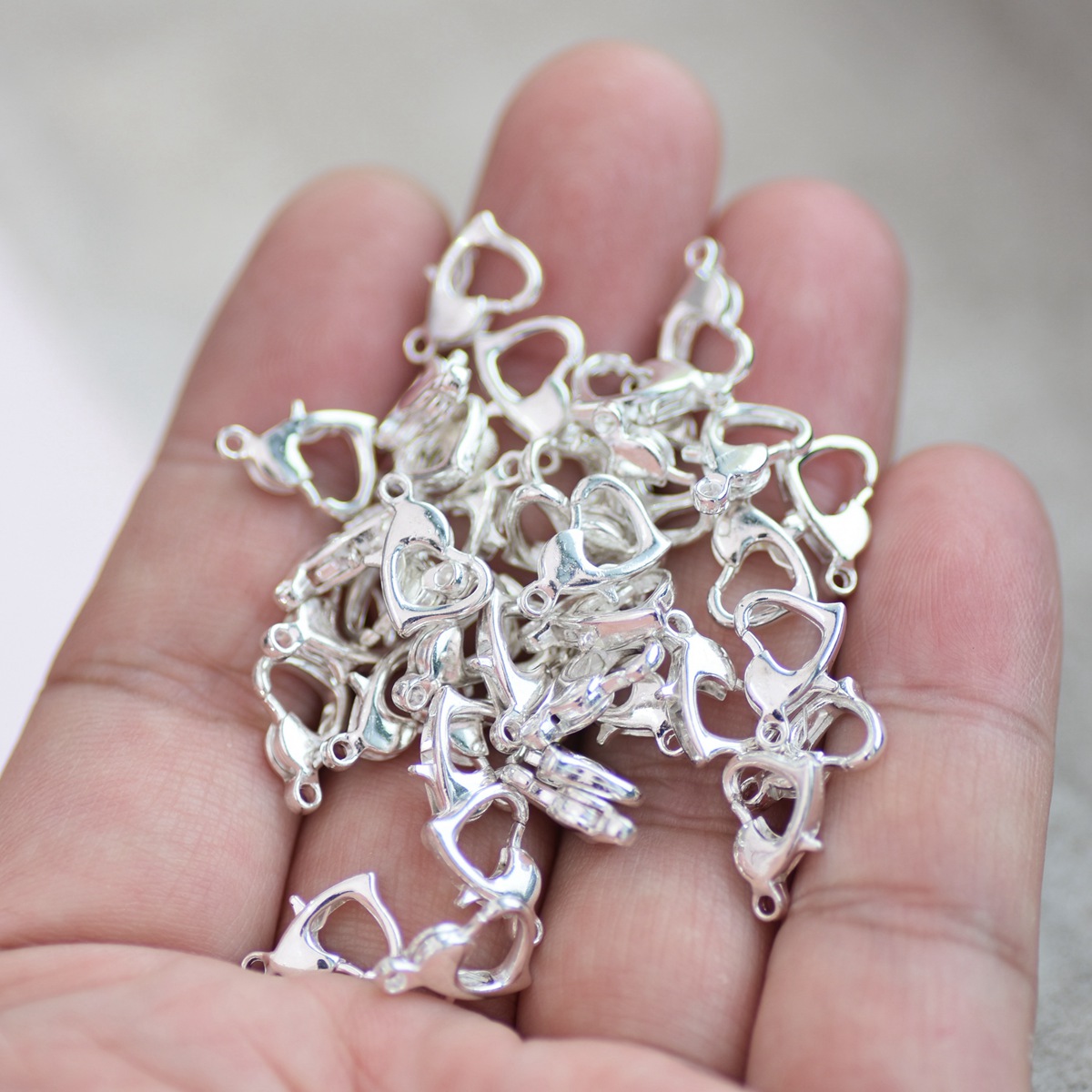 30pcs 12x8mm Gold/Silver/Bronz - Lobster Clasp Silver recension och pris