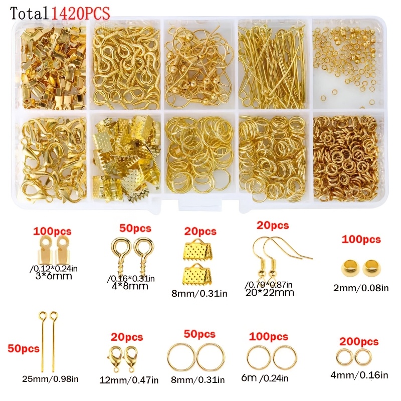 1420pcs 1box Jewelry Findings  - Jewelry Making Jump Rings recension och pris