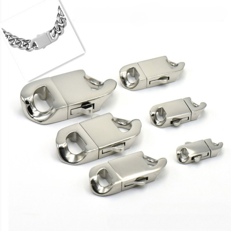 Stainless Steel Spring Clasp L - Jewelry Making Metal Supplies recension och pris