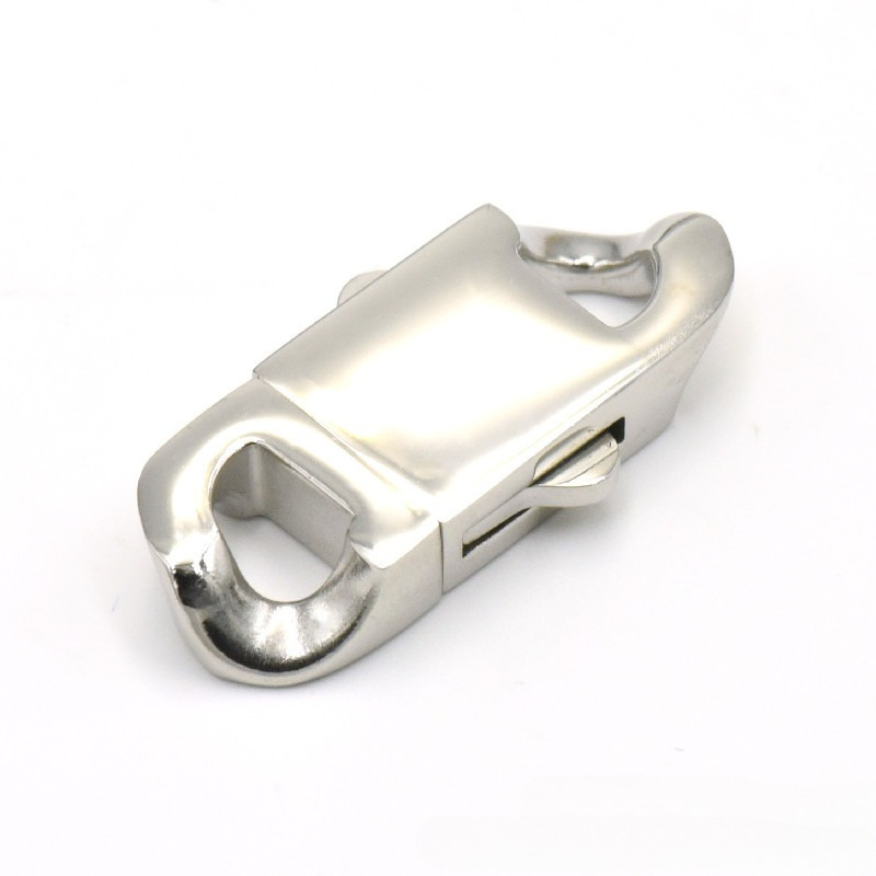 Stainless Steel Spring Clasp L - Jewelry Making Metal Supplies recension och pris