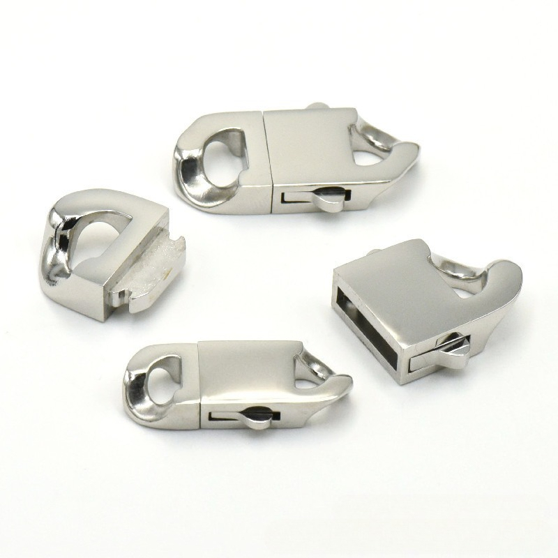 Stainless Steel Spring Clasp L - Jewelry Making Metal Supplies recension och pris