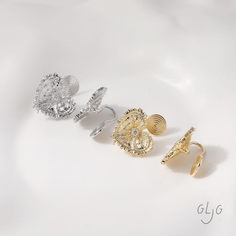 4PCS Heart Charms Stud Earring - Jewelry Making Charms recension och pris
