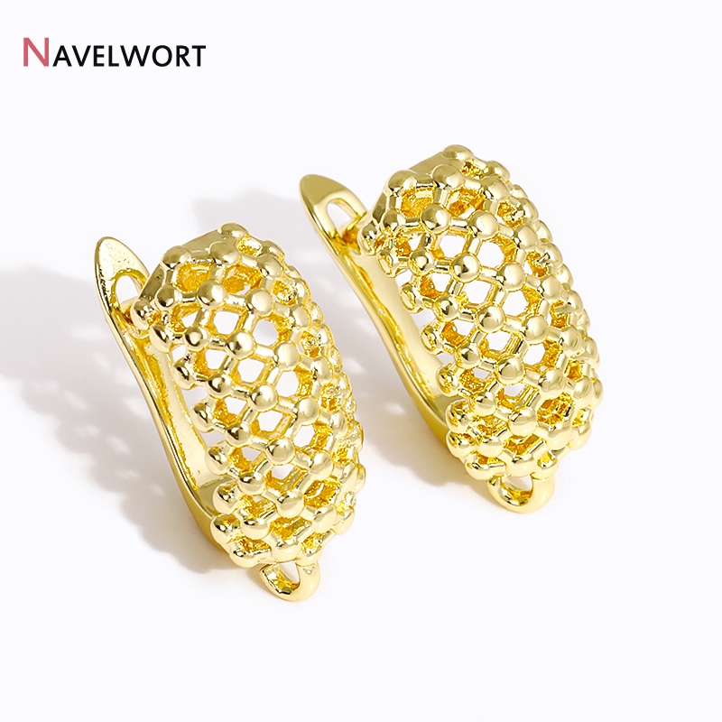 18K Gold Plated Brass  Hollow  - Jewelry Making Metal Supplies recension och pris
