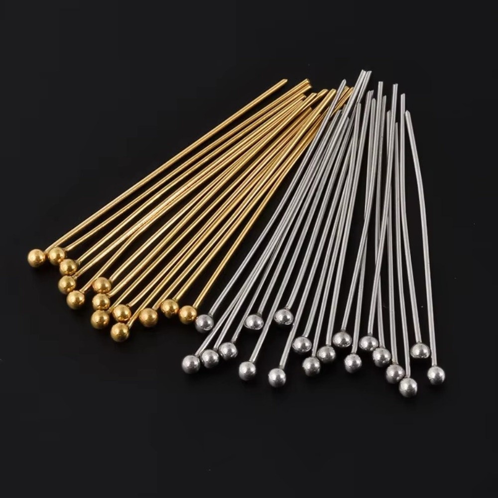 100PCS Brass Jewelry Making Pi - Eyepin Ball End recension och pris
