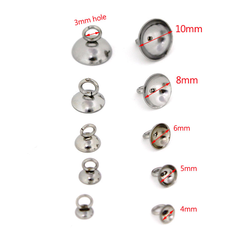 20Pcs 4/5/6/8/10mm Stainless S - Jewelry Making Findings recension och pris