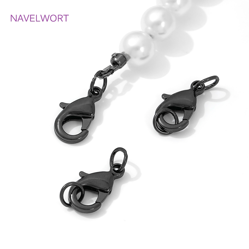 Black Color Brass Lobster Clas - Jewelry Making Metal Supplies recension och pris