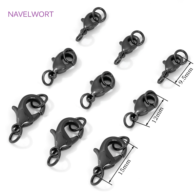 Black Color Brass Lobster Clas - Jewelry Making Metal Supplies recension och pris