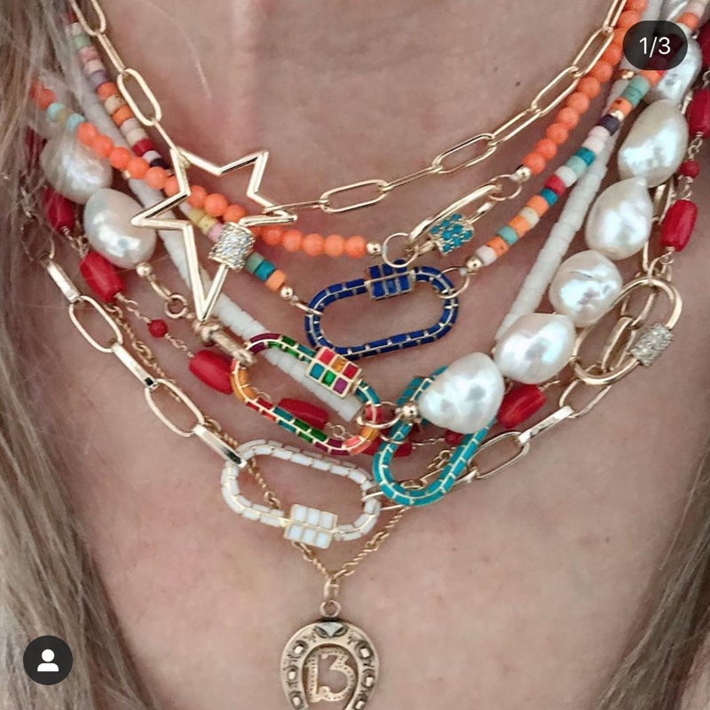 Juya DIY Rainbow Charms Carabi - Jewelry Making Findings recension och pris