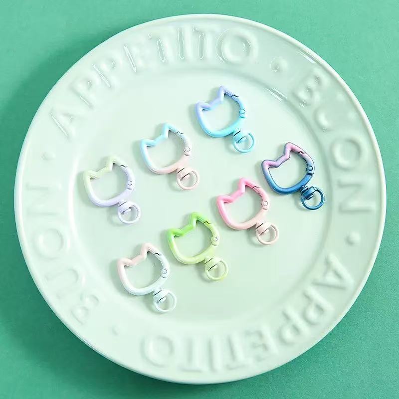 5-10PCS Gradient Cute Cat Clas - Jewelry Making Metal Supplies recension och pris